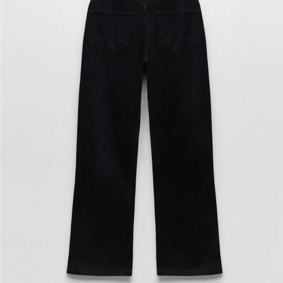 Zara Straight Leg Jeans Black - Picture 6 of 13